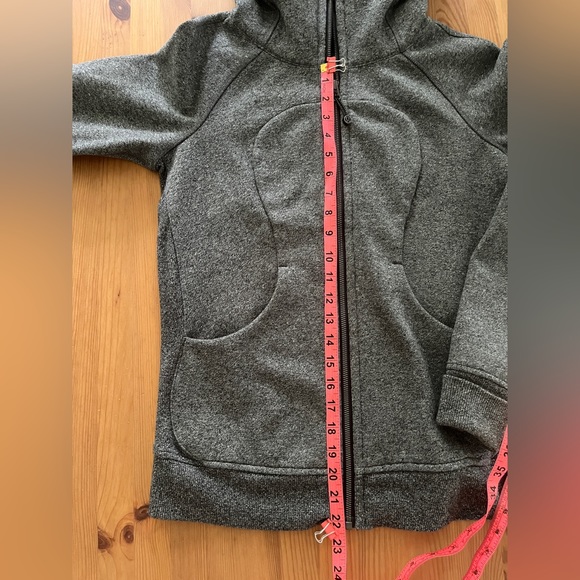 Lululemon Heathered Grey Full Zip Scuba Hoodie Size 6 - Picture 6 of 11